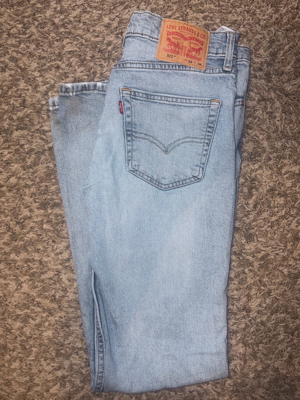 Levi's Light Blue Men's Straight Jeans